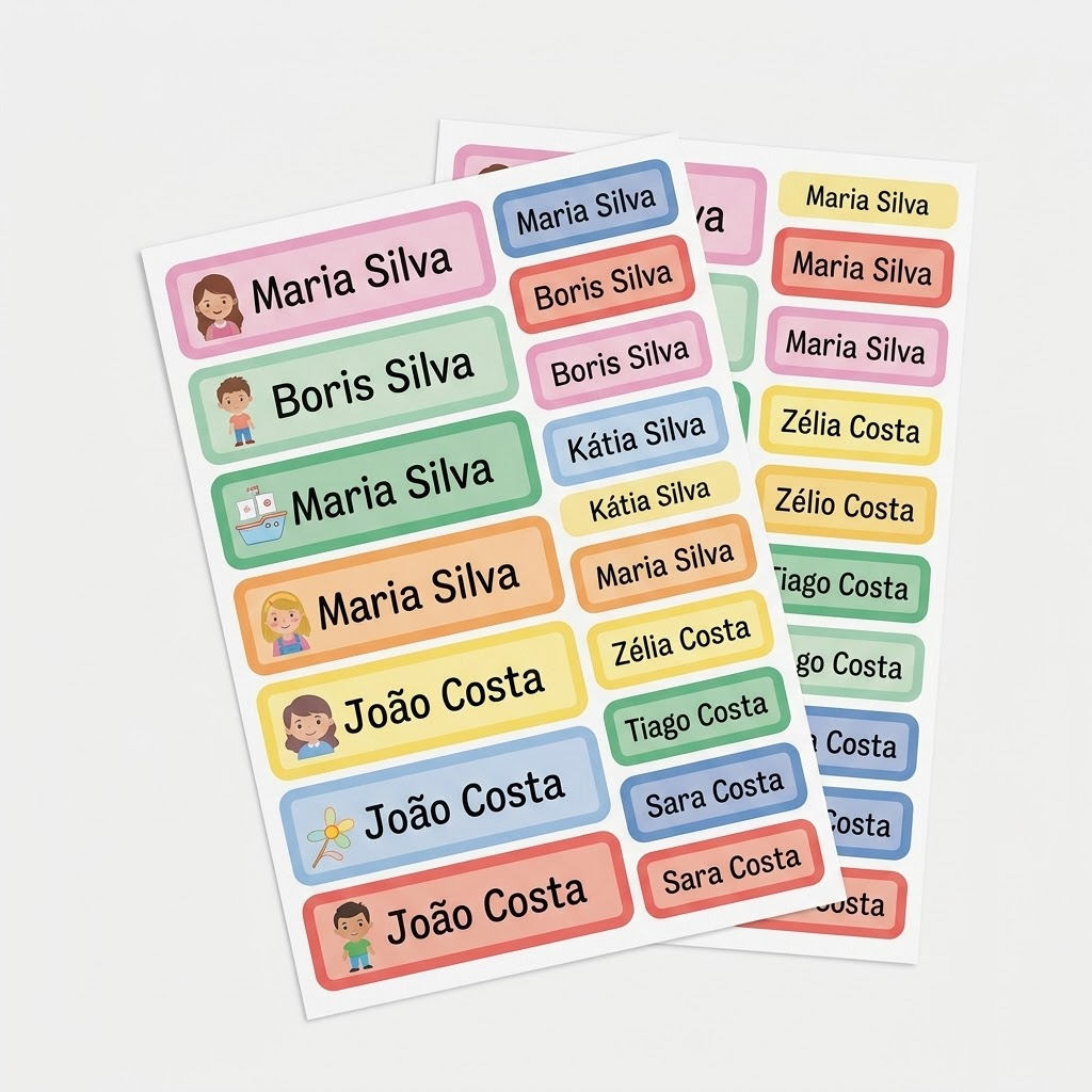 Etiquetas escolares