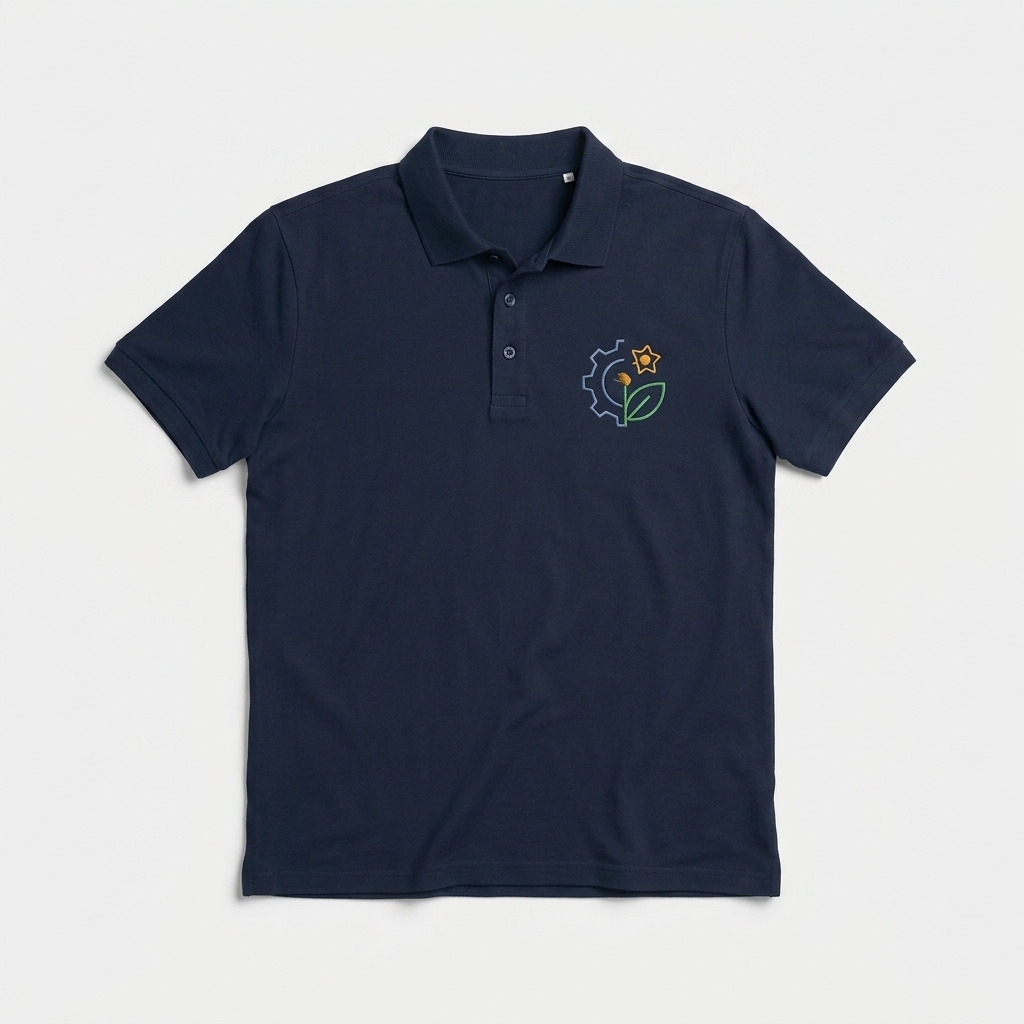 Polo de fardamento com logótipo bordado
